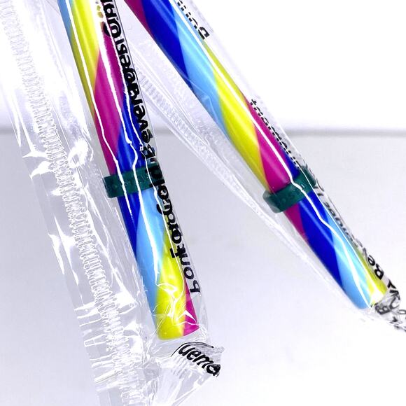 Starbucks 2024 Limited Edition Rainbow Reusable Straws Set of 2 Pride Cold Drink - Picture 4 of 6